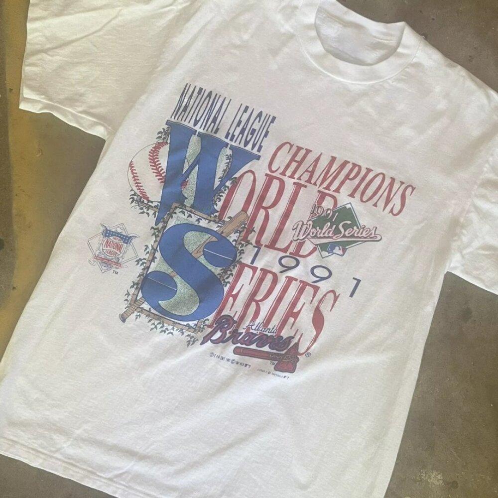 Atlanta Braves T Shirt National League World Series Tee Unisex Tee Shirt